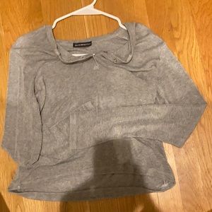 Brandy Melville gray stretchy sweater!